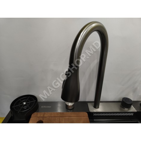 Раковина Backer Optima 750-46070 Nano Black PVD